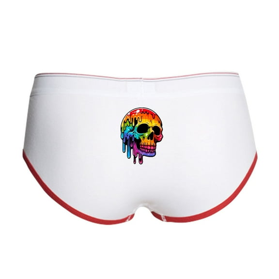 CafePress - Vibrant Multicolor Skull - Women's Novelty Briefs, Size S-XL