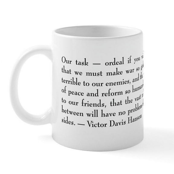 CafePress - Victor Davis Hanson Ordeal Mug - 11 oz Ceramic Mug - Novelty Coffee Tea Cup