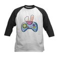 thumbnail image 1 of CafePress - Video Game Controller With Bunny E Baseball Jersey - Kids Cotton Baseball Jersey, 3/4 Sleeve Shirt, 1 of 4