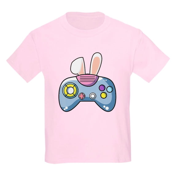 CafePress - Video Game Controller With Bunny Ears East T Shirt - Light Classic Kids Graphic, Short Sleeve T-Shirt, Sizes XS-XL