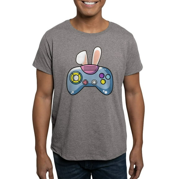 CafePress - Video Game Controller With Bunny Ears Easter Gamer Men's Classic T Shirt - Men's Fitted T-Shirt