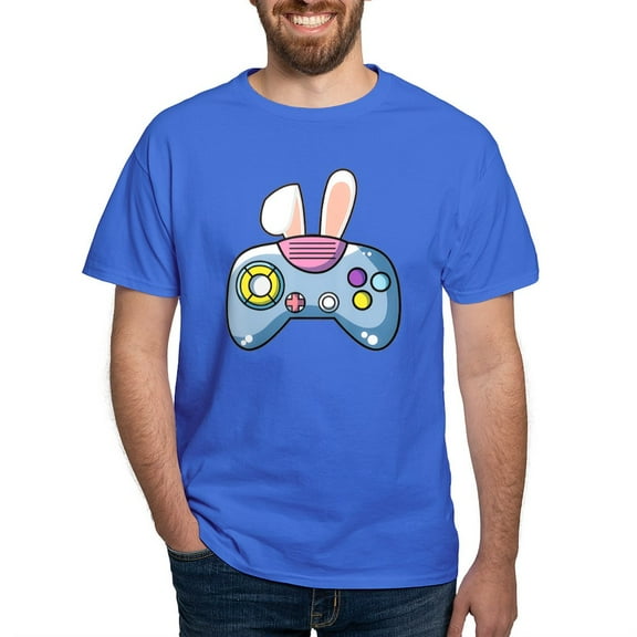 CafePress - Video Game Controller With Bunny Ears Easter Gamer Men's Value T Shirt - Men's Classic Graphic Cotton T-Shirt