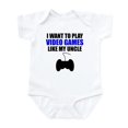 thumbnail image 1 of CafePress - Video Games Like My Uncle Body Suit - Baby Light Bodysuit, Size Newborn - 24 Months, 1 of 4