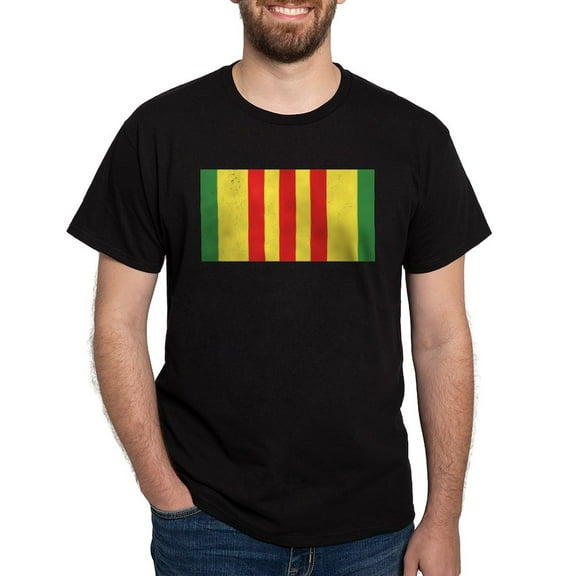 CafePress - Vietnam Veteran Flag Dark T Shirt - Men's Classic Graphic Cotton T-Shirt