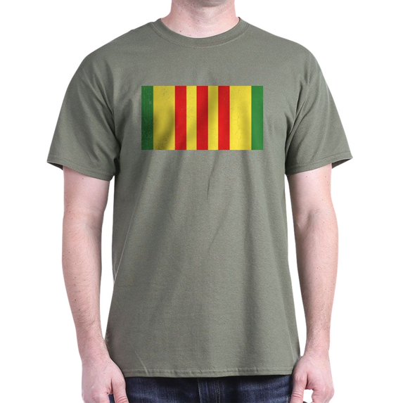 CafePress - Vietnam Veteran Flag Dark T Shirt - Men's Classic Graphic Cotton T-Shirt