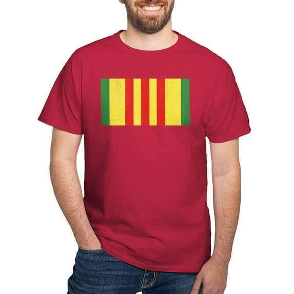 CafePress - Vietnam Veteran Flag Dark T Shirt - Men's Classic Graphic Cotton T-Shirt