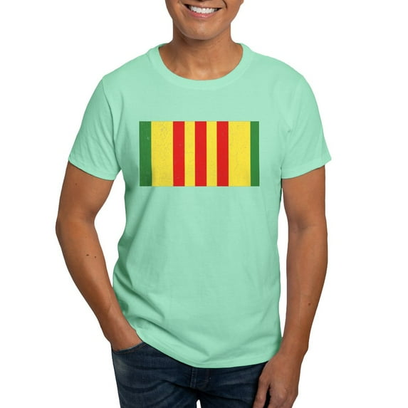 CafePress - Vietnam Veteran Flag Dark T Shirt - Men's Classic Graphic Cotton T-Shirt