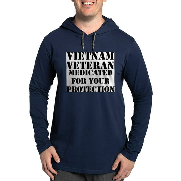 CafePress - Vietnam Veteran Medicated For Yo - Mens Hooded Shirt