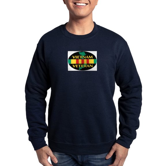 CafePress - Vietnam Veteran Sweatshirt (Dark) - Classic Crew Neck Sweatshirt