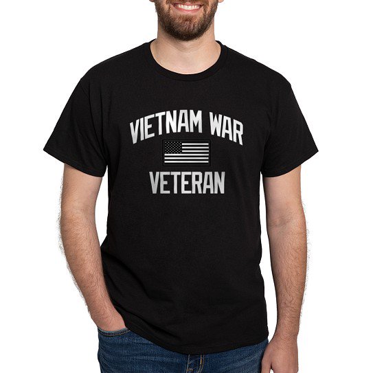 CafePress - Vietnam War Veteran Dark T Shirt - Men's Classic Cotton T-Shirts