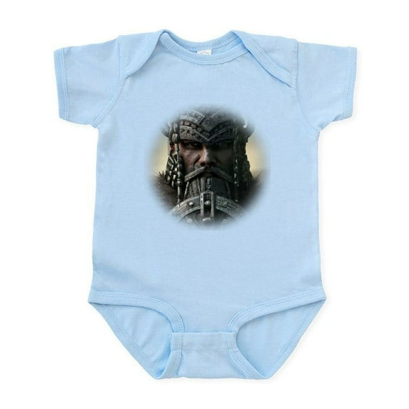 CafePress - Viking Warrior Fantasy Portrait Body Suit - Baby Light Bodysuit, Size Newborn - 24 Months