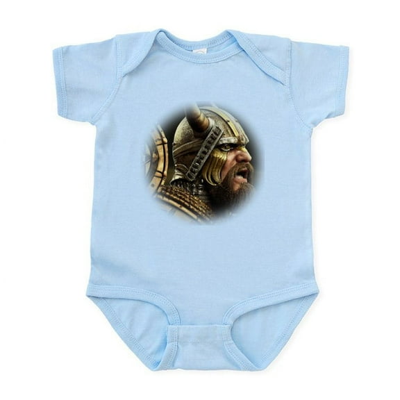 CafePress - Viking Warrior Fantasy Portrait Body Suit - Baby Light Bodysuit, Size Newborn - 24 Months
