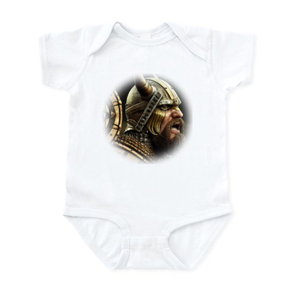 CafePress - Viking Warrior Fantasy Portrait Body Suit - Baby Light Bodysuit, Size Newborn - 24 Months