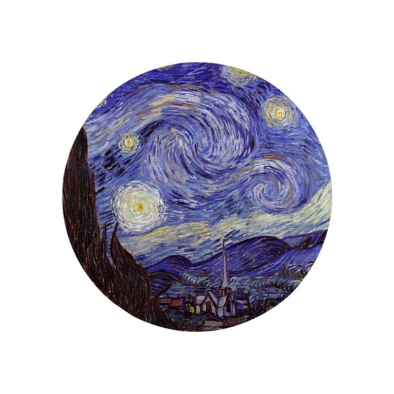 CafePress - Vincent Van Gogh Starry Night Magnet - 2.25" Round Magnet, Refrigerator Magnet, Button Magnet Style