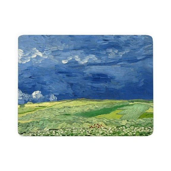 CafePress - Vincent Van Gogh's Wheatfield Under Thunderclouds - Large Sherpa Fleece Throw Blanket 80" x 60"
