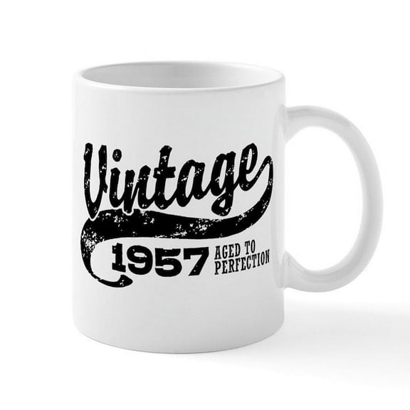 CafePress - Vintage 1957 Mug - 11 oz Ceramic Mug - Novelty Coffee Tea Cup