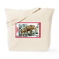 thumbnail image 1 of CafePress - Vintage 1971 Congo Elephants Postage Stamp Tote Ba - Unisex Canvas Tote Bag, Beige, 1-Piece, 1 of 7