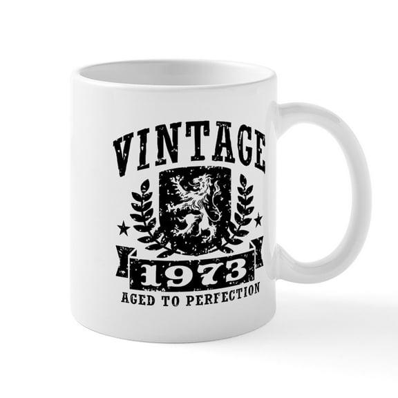 CafePress - Vintage 1973 Mug - 11 oz Ceramic Mug - Novelty Coffee Tea Cup