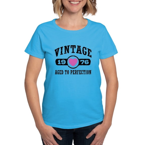 CafePress - Vintage 1976 T Shirt - Women's Traditional Fit Dark T-Shirt