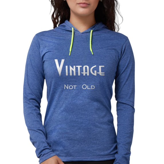 CafePress - Vintage 4 Blk PNG Long Sleeve T Shirt - Womens Hooded Shirt