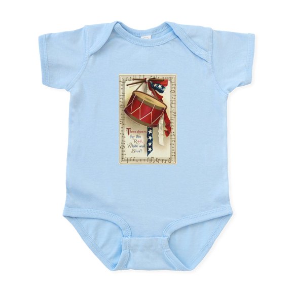 CafePress - Vintage 4Th Of July Infant Bodysuit - Baby Light Bodysuit, Size Newborn - 24 Months