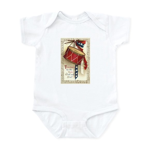 CafePress - Vintage 4Th Of July Infant Bodysuit - Baby Light Bodysuit, Size Newborn - 24 Months