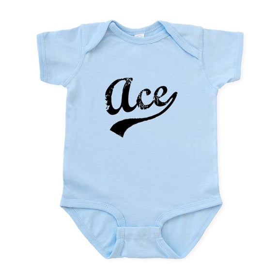 CafePress - Vintage Ace (Black) Infant Bodysuit - Baby Light Bodysuit