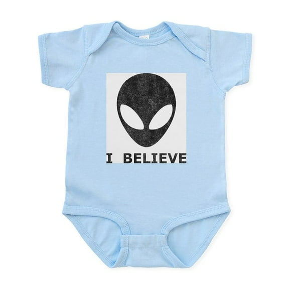 CafePress - Vintage Alien (I Believe) Infant Bodysuit - Baby Light Bodysuit, Size Newborn - 24 Months