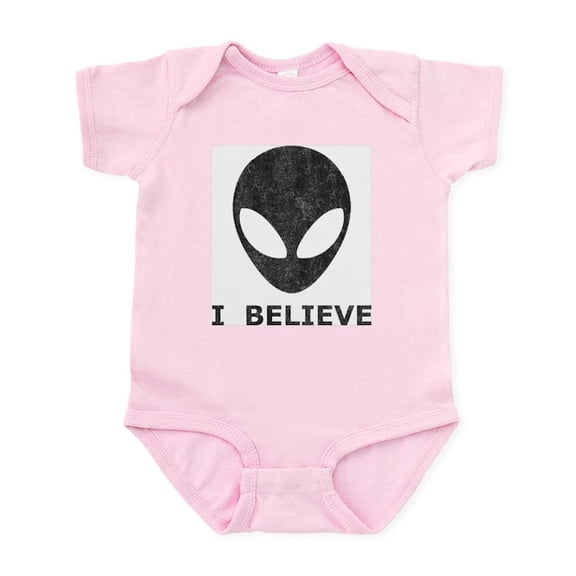 CafePress - Vintage Alien (I Believe) Infant Bodysuit - Baby Light Bodysuit, Size Newborn - 24 Months