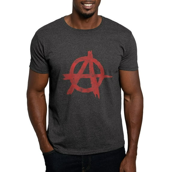 CafePress - Vintage Anarachy Symbol Dark T Shirt - Men's Classic Graphic Cotton T-Shirt