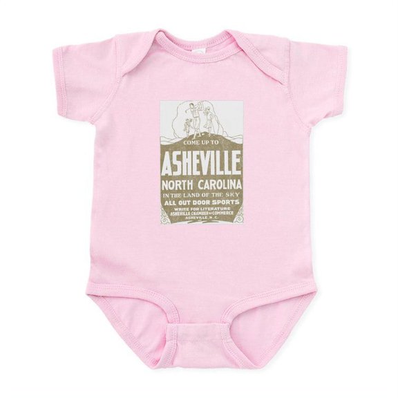 CafePress - Vintage Asheville Infant Bodysuit - Baby Light Bodysuit, Size Newborn - 24 Months