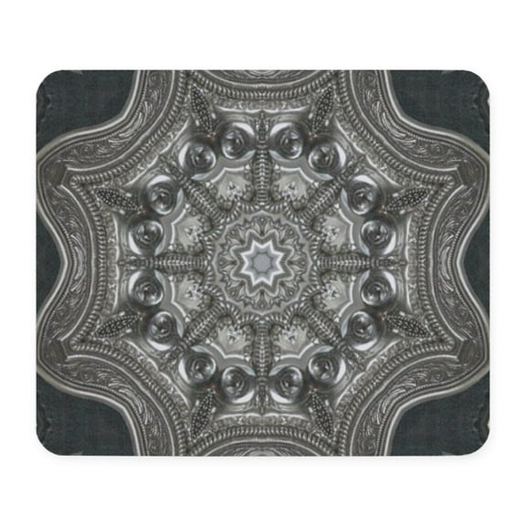 CafePress - Vintage Astrology Metal Mandala Mousepad - Non-slip Rubber Mousepad, Gaming Mouse Pad