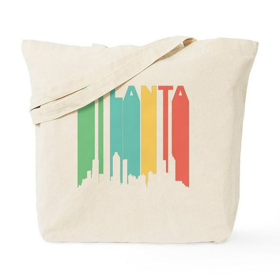 CafePress - Vintage Atlanta Cityscape Tote Bag - Unisex Canvas Tote Bag, Beige, 1-Piece