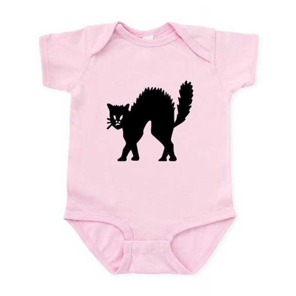 CafePress - Vintage Black Halloween Kitty Infant Bodysuit - Baby Light Bodysuit, Size Newborn - 24 Months