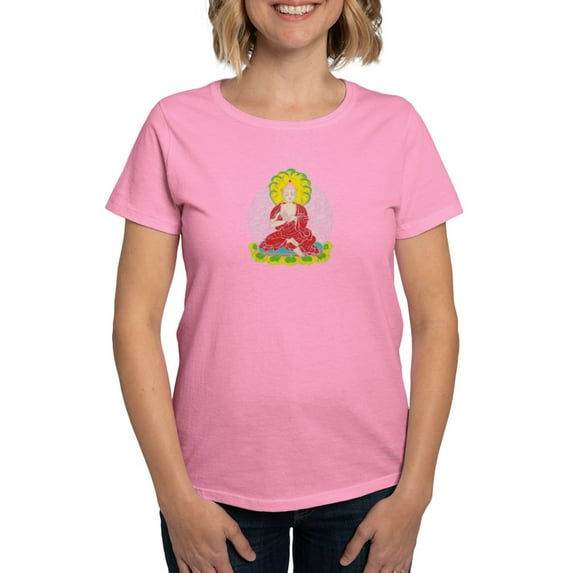 CafePress - Vintage Buddah Women's Dark T Shirt - Women's Traditional Fit Dark T-Shirt