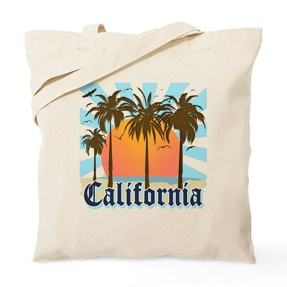 CafePress - Vintage California Tote Bag - Unisex Canvas Tote Bag, Beige, 1-Piece