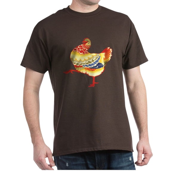 CafePress - Vintage Chicken T Shirt - Men's Classic Graphic Cotton T-Shirt