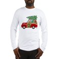 thumbnail image 1 of CafePress - Vintage Christmas Woody Wagon Long Sleeve T Shirt - Unisex Cotton Long Sleeve T-Shirt, 1 of 1