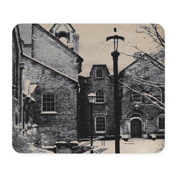 CafePress - Vintage Church Street Light Mousepad - Non-slip Rubber Mousepad, Gaming Mouse Pad