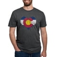 thumbnail image 1 of CafePress - Vintage Colorado State Flag Heart T Shirt - Mens Tri-blend T-Shirt, 1 of 4