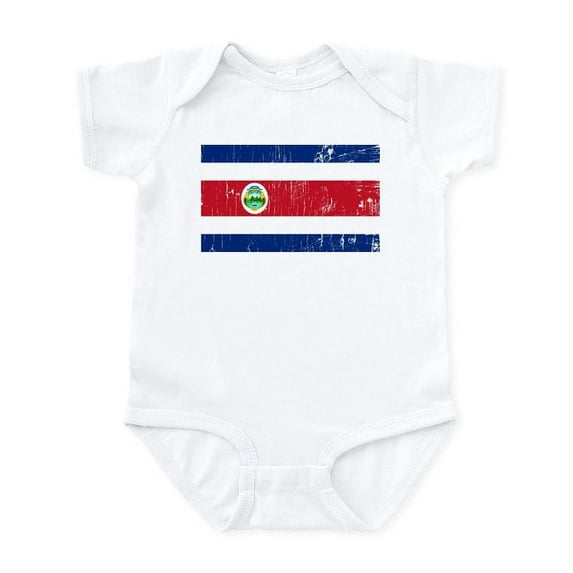 CafePress - Vintage Costa Rica Infant Bodysuit - Baby Light Bodysuit, Size Newborn - 24 Months