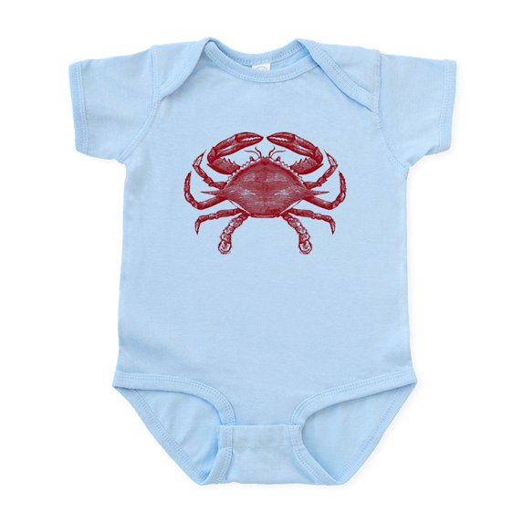 CafePress - Vintage Crab Infant Bodysuit - Baby Light Bodysuit, Size Newborn - 24 Months