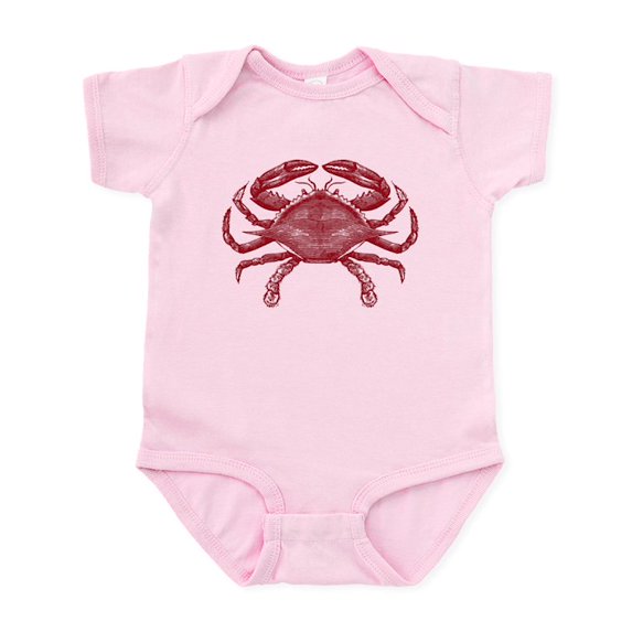 CafePress - Vintage Crab Infant Bodysuit - Baby Light Bodysuit, Size Newborn - 24 Months