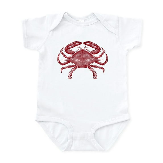 CafePress - Vintage Crab Infant Bodysuit - Baby Light Bodysuit, Size Newborn - 24 Months