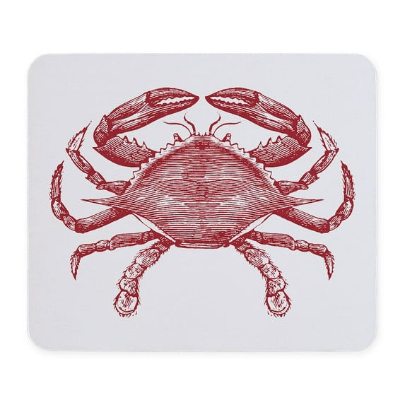 CafePress - Vintage Crab Mousepad - Non-slip Rubber Mousepad, Gaming Mouse Pad