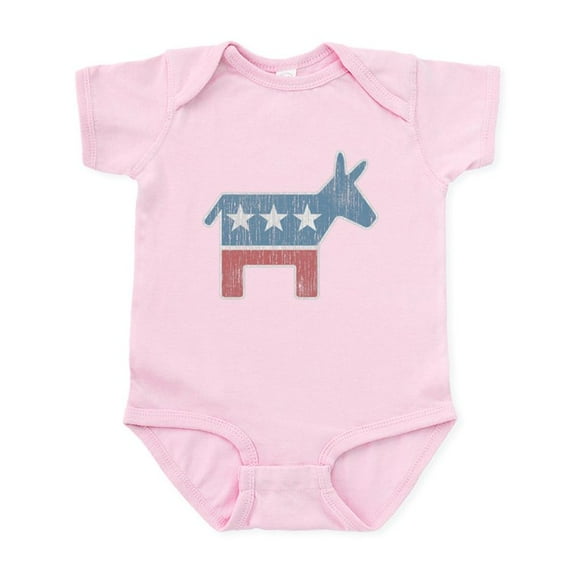 CafePress - Vintage Democrat Donkey Infant Bodysuit - Baby Light Bodysuit, Size Newborn - 24 Months
