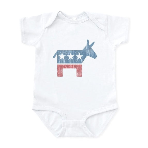 CafePress - Vintage Democrat Donkey Infant Bodysuit - Baby Light Bodysuit, Size Newborn - 24 Months