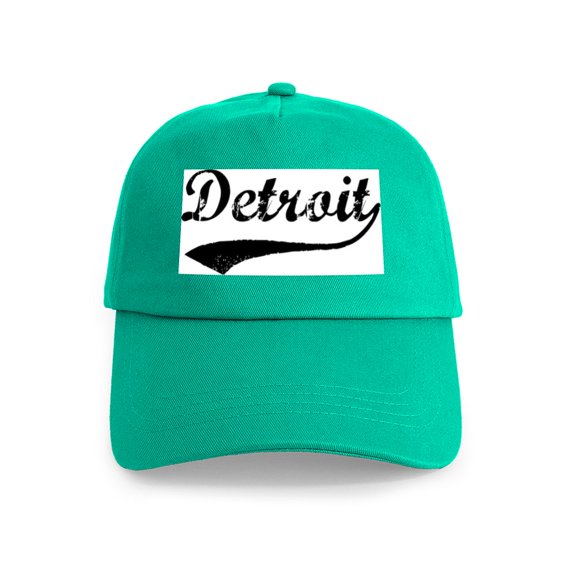 CafePress - Vintage Detroit Cap - Adjustable 100% Brushed Unisex Casual Cotton Baseball Cap, Beige, 1