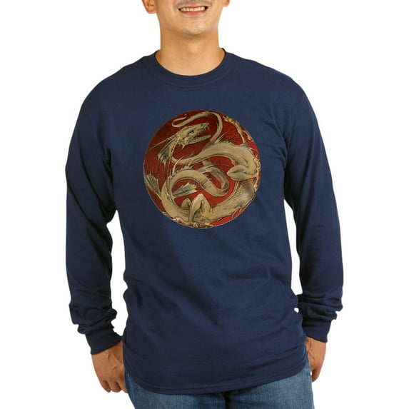 CafePress - Vintage Dragon Long Sleeve T Shirt - Long Sleeve Dark T-Shirt
