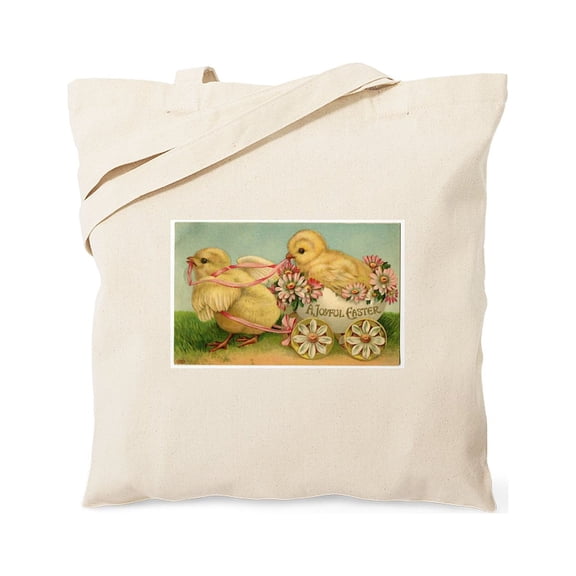 CafePress - Vintage Easter Collection Tote Bag - Unisex Canvas Tote Bag, Beige, 1-Piece